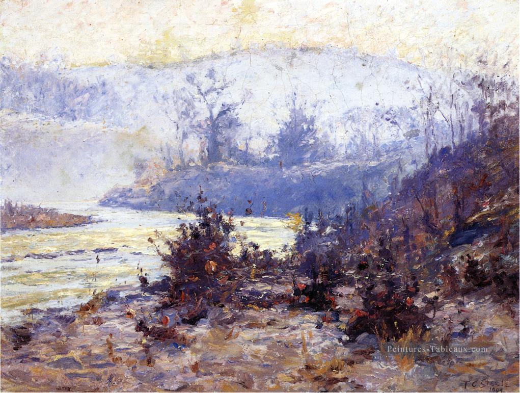 Rivière Whitewater Impressionniste Indiana paysages Théodore Clement Steele Peintures à l'huile